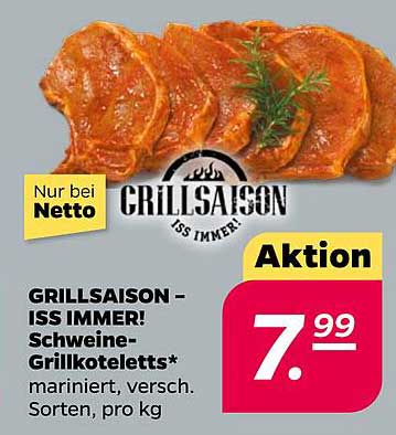 GRILLSAISON – ISS IMMERN! Schweine-Grillkoteletts*