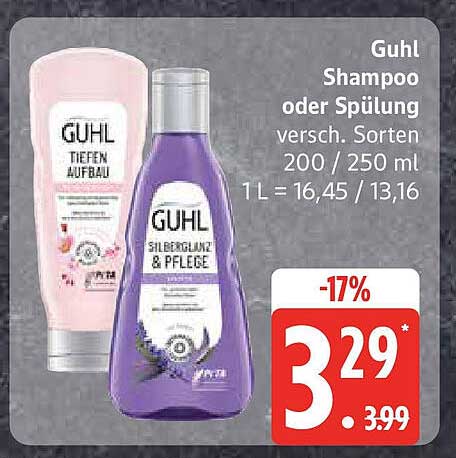 Guhl Shampoo oder Spülung - verschiedene Sorten