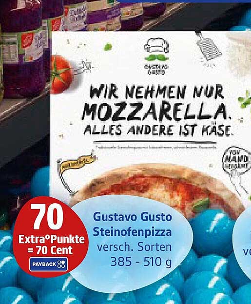 Gustavo Gusto Steinofenpizza versch. Sorten 385 - 510 g