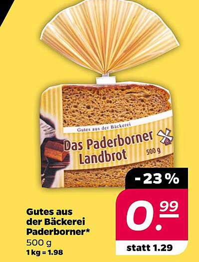 Gutes aus der Bäckerei Paderborner* 500 g