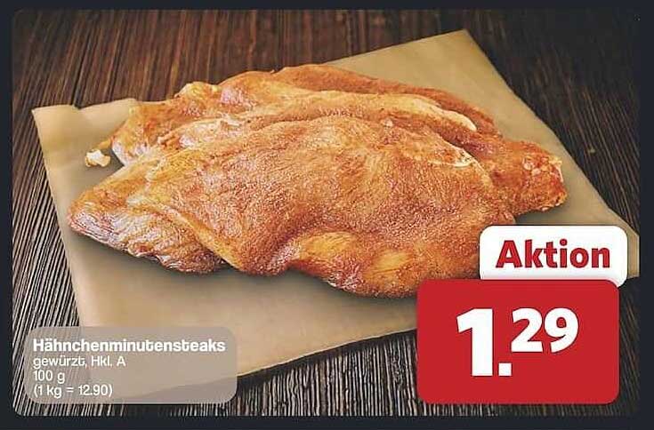 Hähnchenminutensteaks gewürzt, Hkl A