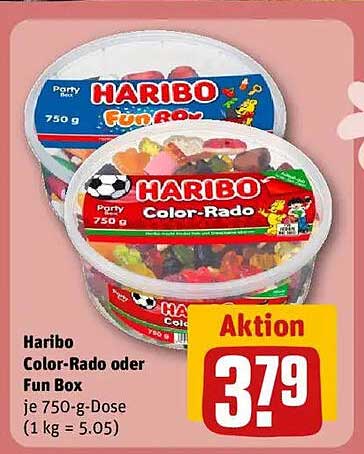 Haribo Color-Rado oder Fun Box 750 g