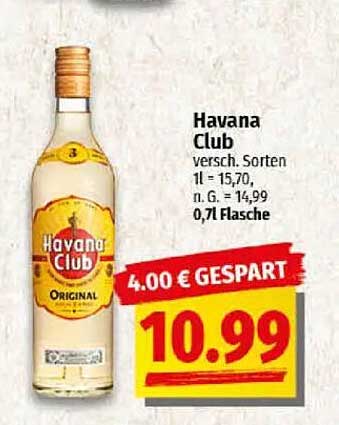 Havana Club, verschiedene Sorten, 0,71 Flasche