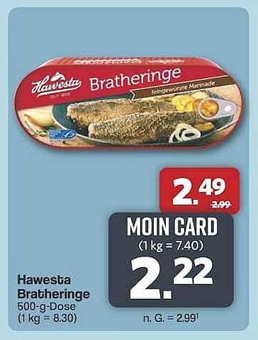 Hawesta Bratheringe 500-g-Dose
