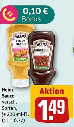 HEINZ Sauce Curry Mango & Barbecue