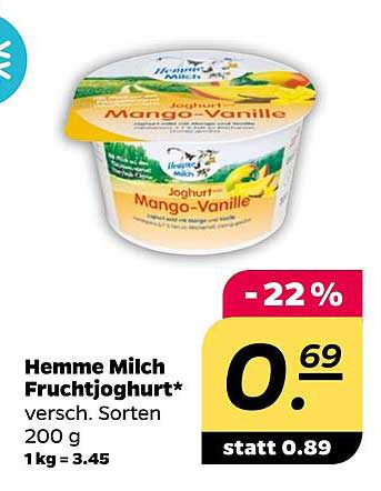 Hemme Milch Fruchtjoghurt – versch. Sorten (200 g)