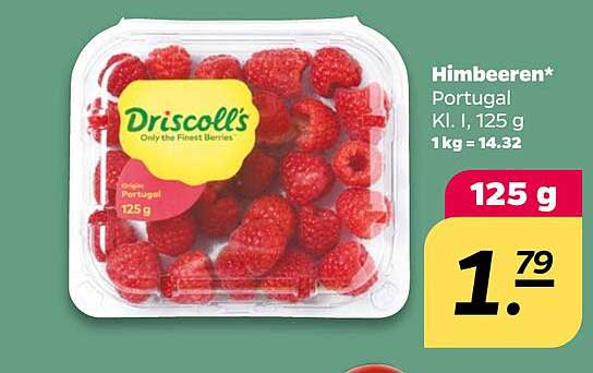 Himbeeren* Portugal Kl. I, 125 g