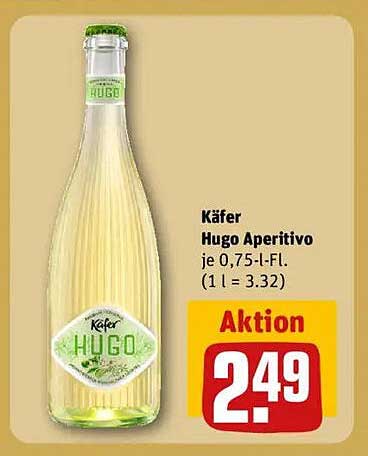 Käfer Hugo Aperitivo 0,75 l für nur 2,49 €