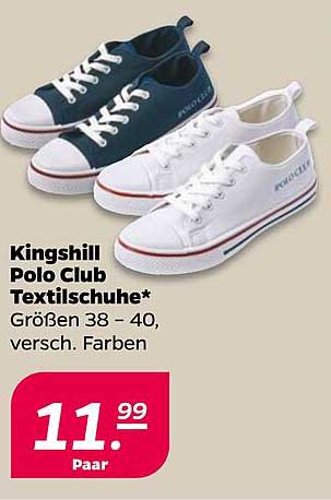 Kinghsill Polo Club Textilschuhe – jetzt im Angebot!