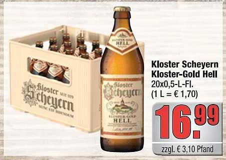 Kloster Scheyern Kloster-Gold Hell 20x0,5-L-Fl.