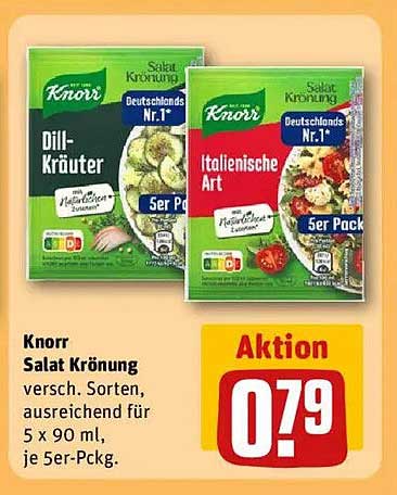 Knorr Salat Krönung - Verschiedene Sorten