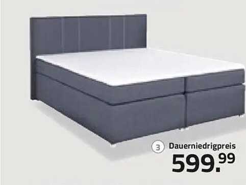Komfortables Boxspringbett - Dauerhaft reduziert auf 599,99 €
