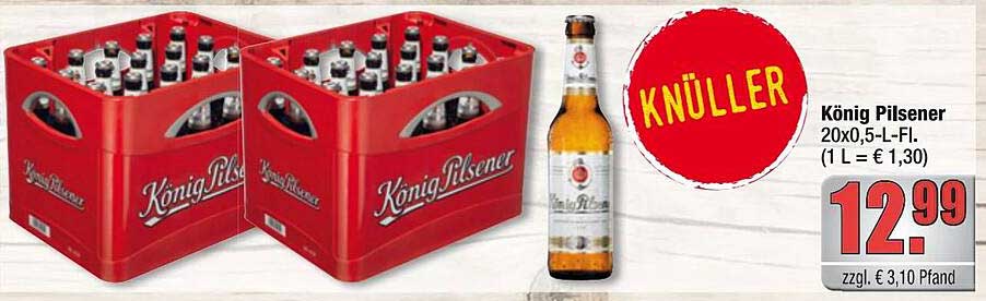 König Pilsener 20x0,5-L-Fl.