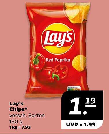 Lay's Chips Red Paprika 150 g