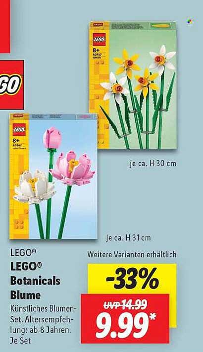 LEGO® Botanicals Blume - Künstliches Blumenset
