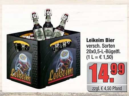 Leikeim Bier - verschiedene Sorten im 20er Kasten