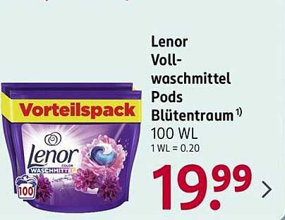 Lenor Vollwaschmittel Pods Blütentraum 100 WL