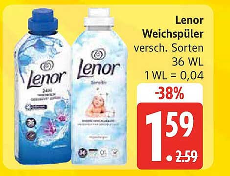 Lenor Weichspüler verschiedene Sorten 36 WL