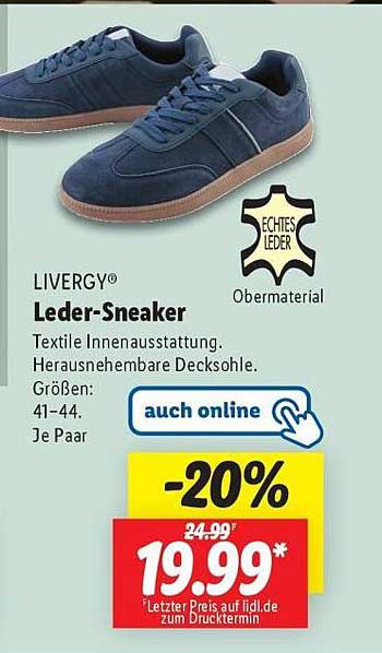 LIVERGY® Leder-Sneaker