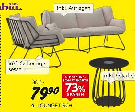 Loungemöbel-Set mit 2 Sesseln – inkl. Auflagen und Solarlicht