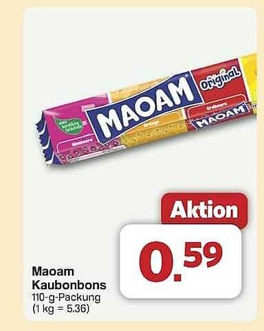 Maoam Kaubonbons 110-g-Packung