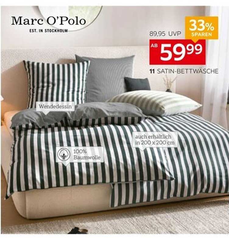Marc O'Polo Satin-Bettwäsche - Wendedessin