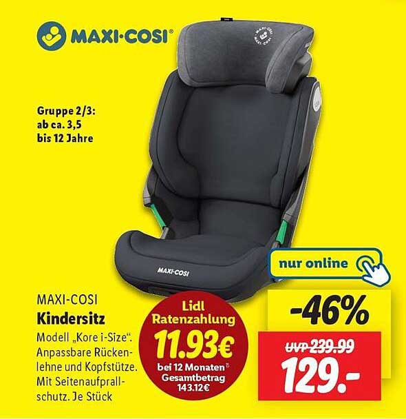 MAXI-COSI Kindersitz Modell „Kore i-Size“