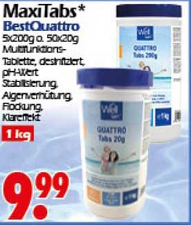 MaxiTabs* BestQuattro 5x200g o. 50x20g