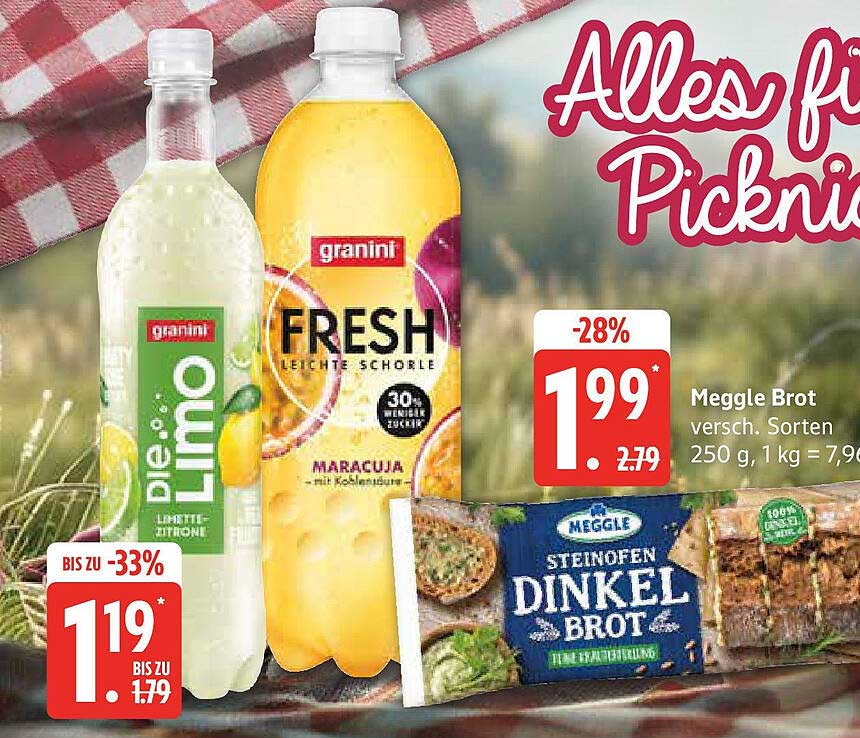 Meggle Dinkel Brot - Verschiedene Sorten