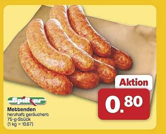 Mettenden herzhaft geräuchert 75-g-Stück