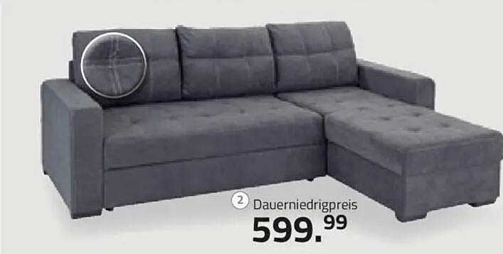 Moderne Eckcouch im stilvollen Grau