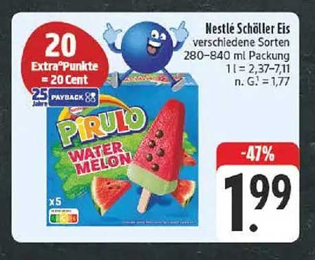 Nestlé Schöller Eis - PIRULO Water Melon - 280-840 ml