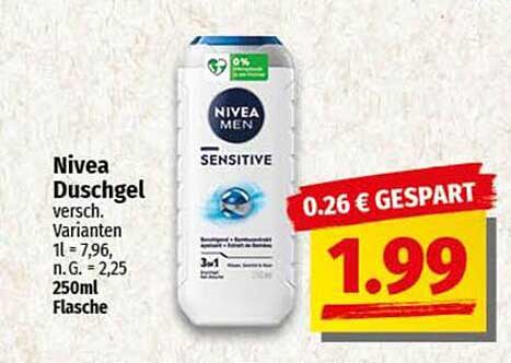 Nivea Duschgel Sensitive 250ml