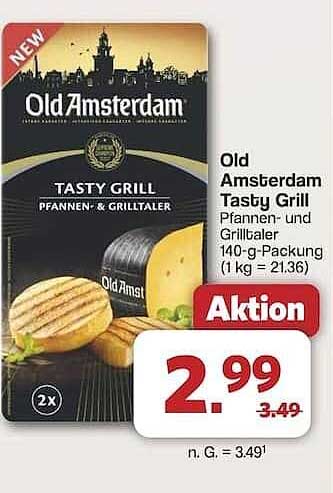 Old Amsterdam Tasty Grill Pfannen- und Grilltaler 140-g-Packung