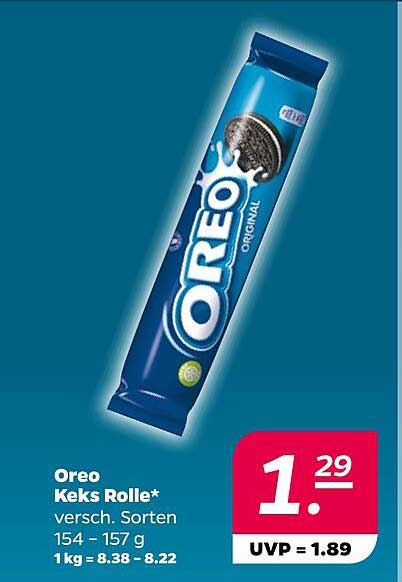 Oreo Keks Rolle - verschiedene Sorten