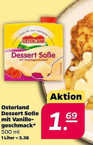 Osterland Dessert Soße mit Vanillegeschmack 500 ml