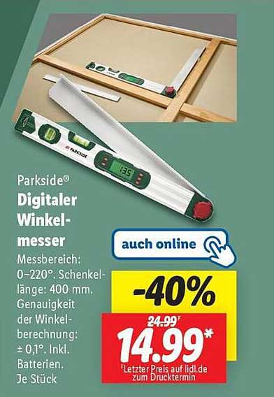Parkside® Digitaler Winkelmesser