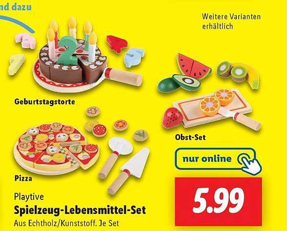 Playtive Spielzeug-Lebensmittel-Set