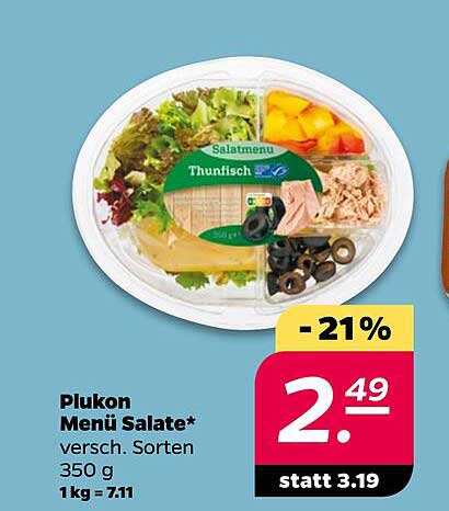 Plukon Menü Salate - Thunfisch