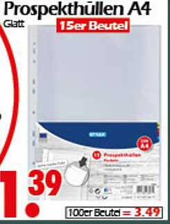 Prospekthüllen A4 - 15er Beutel