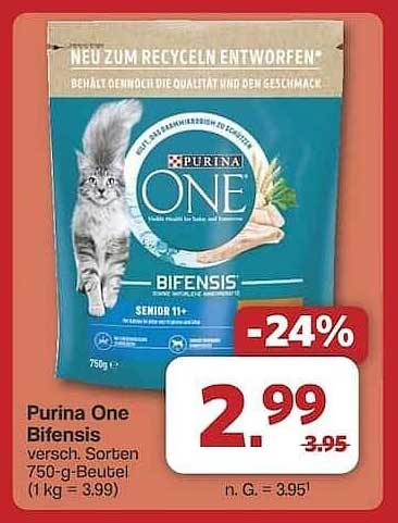 Purina One Bifensis Katzenfutter 750 g