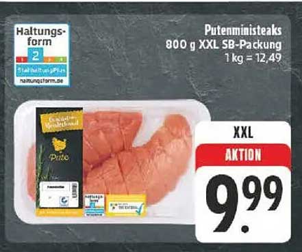 Putenministeaks 800 g XXL SB-Packung