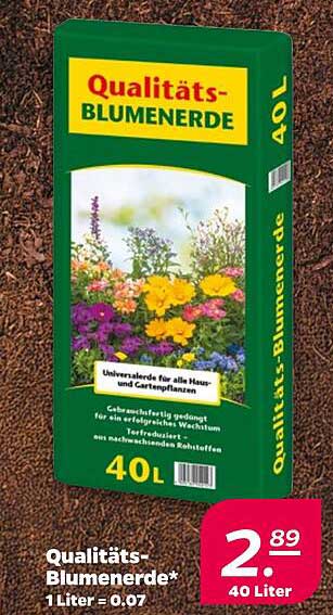 Qualitäts-Blumenerde 40L