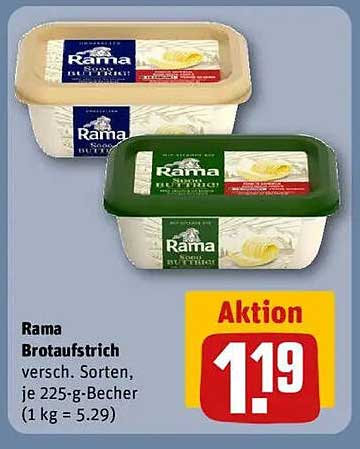 Rama Brotaufstrich - Verschiedene Sorten, je 225-g-Becher