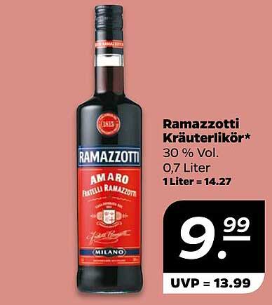 Ramazzotti Kräuterlikör 0,7 Liter