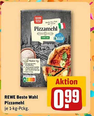 REWE Beste Wahl Pizzamehl je 1-kg-Pckg.