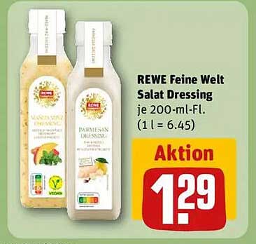REWE Feine Welt Salat Dressing 200 ml – Aktionsangebot