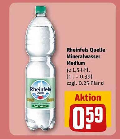Rheinels Quelle Mineralwasser Medium