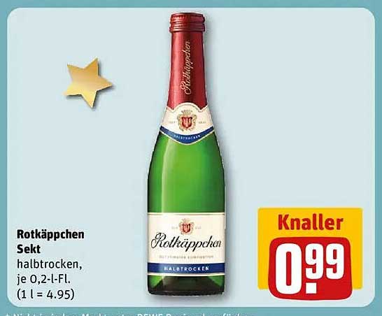 Rotkäppchen Sekt halbtrocken, je 0,2-l-Fl.