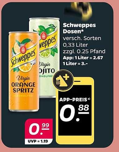 Schweppes Dosen – verschiedene Sorten (0,33 Liter)